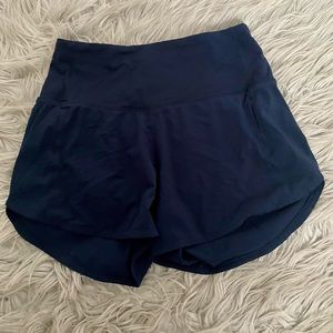 Lululemon speed ups in high rise 4’ “True Navy”